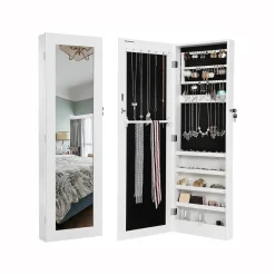 Schlafzimmer|Schmuckschränke<SONGMICS Schmuckschrank für Wand Weiß