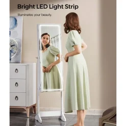 Schlafzimmer|Schmuckschränke<SONGMICS Schmuckschrank mit LED-Beleuchtung