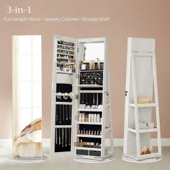 Schlafzimmer|Schmuckschränke<SONGMICS Schmuckschrank mit Spiegel