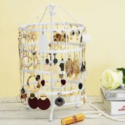 Schmuckständer<SONGMICS Schmuckständer „Karussell" Weiß