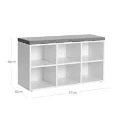 Eingangsbereich|Flurschränke<SONGMICS Schuhbank mit 6 Fächern