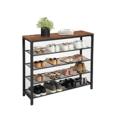 Eingangsbereich|Flurregale<SONGMICS Schuhregal mit 4 Gitterebenen