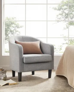 Sofas & Couches<SONGMICS Sessel Bezug aus Leinenimitat modern grau