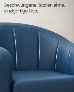 Sofas & Couches<SONGMICS Sessel Bezug aus Leinenimitat modern grau