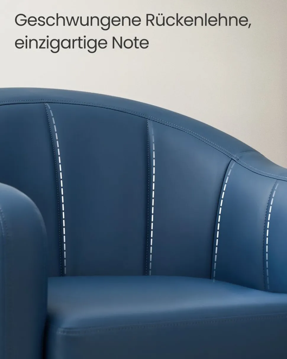 Sofas & Couches<SONGMICS Sessel Bezug aus Leinenimitat modern grau