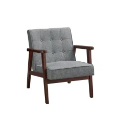 Sessel<SONGMICS Sessel, Relaxsessel, Fernsehsessel, Armlehnen und Beine aus Massivholz