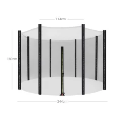 Trampoline|Zubehör Für Trampoline<SONGMICS Sicherheitsnetz für Trampolin Ø 305 cm Schwarz