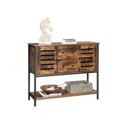 Eingangsbereich|Küche & Esszimmer<SONGMICS Sideboard mit 2 Schubladen und Türen vintagebraun-schwarz