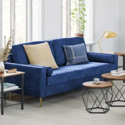 Wohnzimmer|Sofas & Couches<SONGMICS 3-Sitzer Sofa Blau 181 x 82 x 86 cm