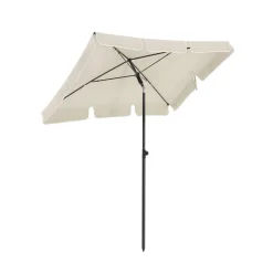 Sonnenschirme<SONGMICS Sonnenschirm 200 x 125 cm Beige