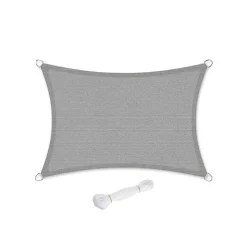 Sonnensegel<SONGMICS Sonnenschutz aus reißfestem HDPE-Kunststoff