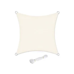 Sonnensegel<SONGMICS Sonnenschutz aus reißfestem HDPE-Kunststoff