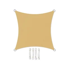 Sonnensegel<SONGMICS Sonnensegel Camping Sandgelb