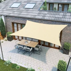 Sonnensegel<SONGMICS Sonnensegel Camping Sandgelb