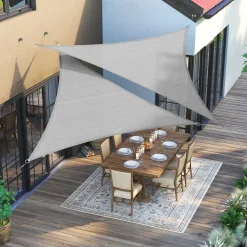 Sonnensegel<SONGMICS Sonnensegel dreieckig 6,1 x 6,1 x 6,1 m