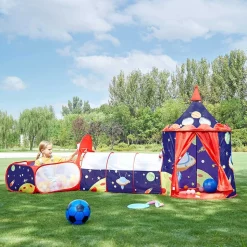 Zelte & Tipis<SONGMICS Spielzelt mit Tunnel und Bällebad