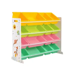 Schlafzimmer|Wohnzimmer<SONGMICS Spielzeug-Organizer mit 16 abnehmbaren Boxen