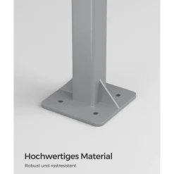 Markisen-Zubehör<SONGMICS Standpfosten für Markisenkasten Grau