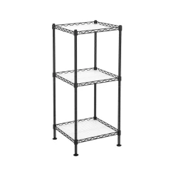 Küche & Esszimmer|Badezimmer<SONGMICS Standregal mit 3 Ebenen aus Metall Schwarz