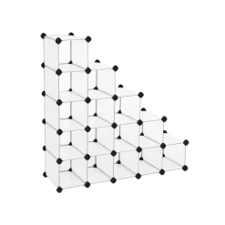 Eingangsbereich|Schlafzimmer<SONGMICS Steckregal 16 tiefe Würfel Weiß
