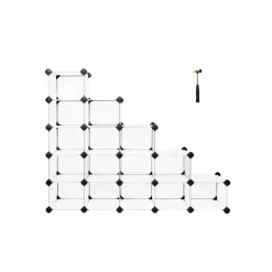 Eingangsbereich|Schlafzimmer<SONGMICS Steckregal 16 tiefe Würfel Weiß