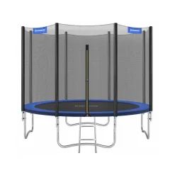 Trampoline<SONGMICS Trampolin Ø 305 cm Schwarz-Blau