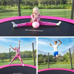 Trampoline<SONGMICS Trampolin Ø 305 cm Schwarz-Blau