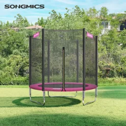 Trampoline<SONGMICS Trampolin Ø 305 cm Schwarz-Blau