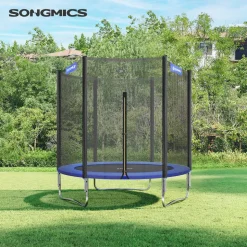 Trampoline<SONGMICS Trampolin Ø 183 cm Schwarz-Blau