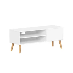 Tv-Lowboards<SONGMICS TV-Schrank mit 1 Tür 40 x 120 x 49 cm weiß