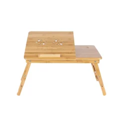 Laptopständer<SONGMICS Verstellbare Notebookauflage Bambus