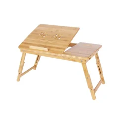 Laptopständer<SONGMICS Verstellbare Notebookauflage Bambus