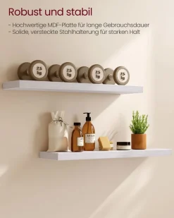Flurregale|Wandregale<SONGMICS Wandboard für Bilderrahmen AhornWeiß
