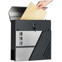 Briefkästen<SONGMICS Wandbriefkasten mit Sichtfenster