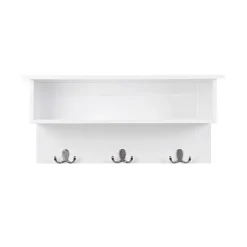 Eingangsbereich|Kleideraufbewahrung<SONGMICS Wandgarderobe mit Fach Weiß