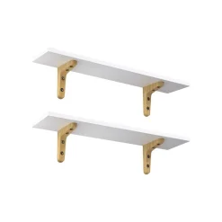 Eingangsbereich|Flurregale<SONGMICS Wandregal 2er Set Weiß