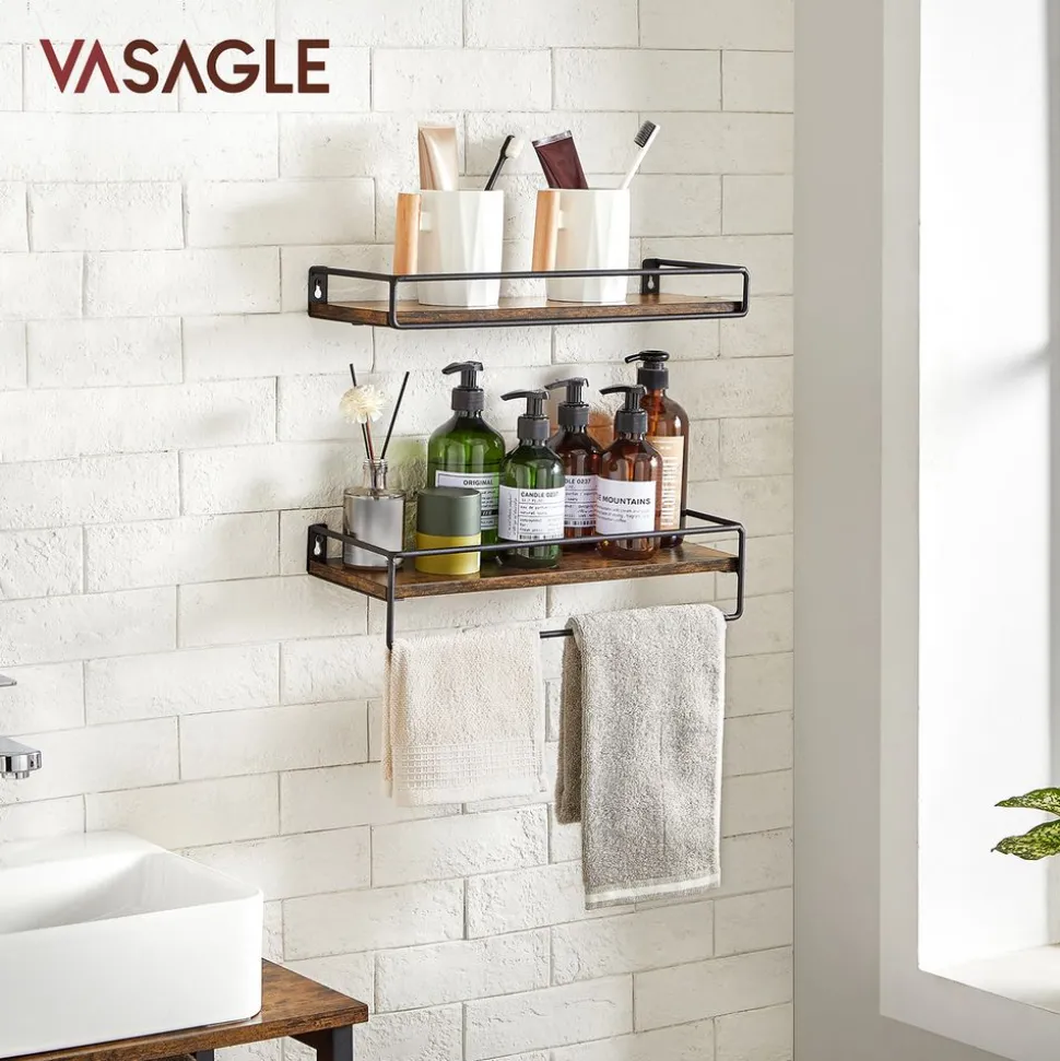 Wandregale<SONGMICS Wandregale 2er Set