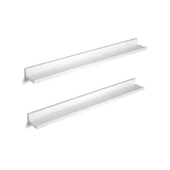 Wandregale<SONGMICS Wandregale 2er Set weiß Weiβ