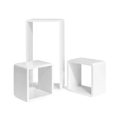 Regale|Flurregale<SONGMICS Würfelförmige Wandregale 3er Set Weiß