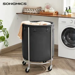 Waschküche|Wäschekörbe<SONGMICS Wäschekorb mit Rollen