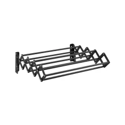 Wäscheständer<SONGMICS Wäschetrockner ausziehbar und einklappbar tintenschwarz